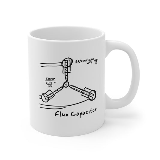 Flux Capacitor Diagram Mug