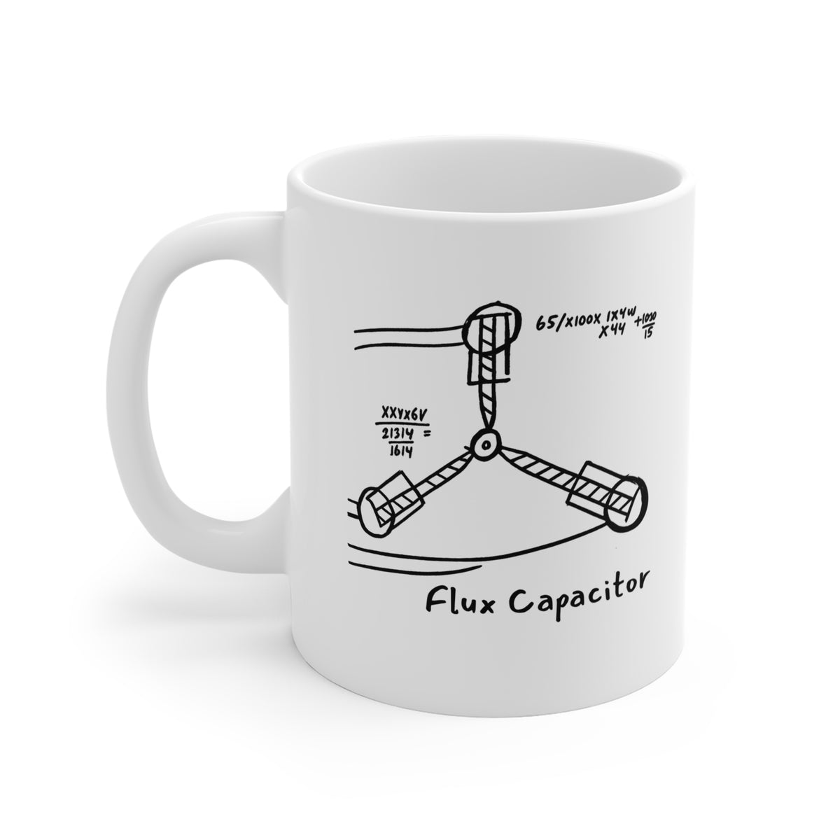 Flux Capacitor Diagram Mug