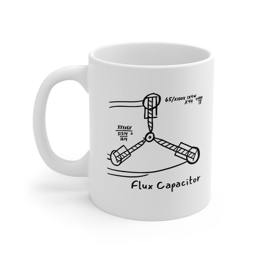 Flux Capacitor Diagram Mug