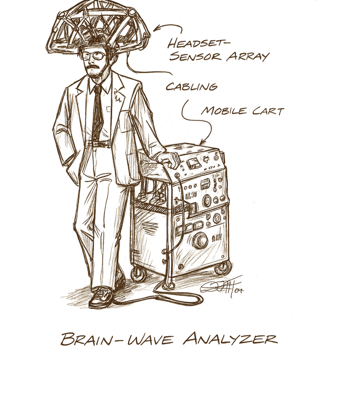 Doc Brown's Brain Wave Analyser Tee