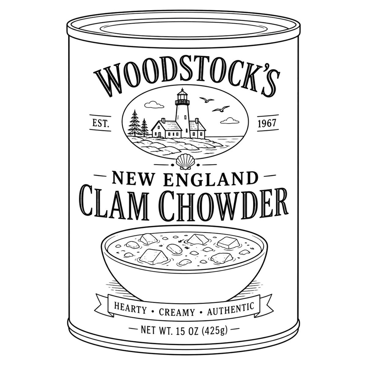 Woodstocks Clam Chowder Tee