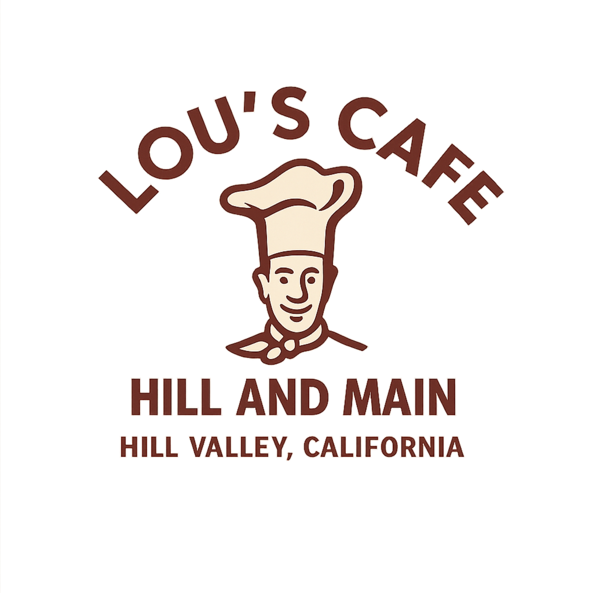 Lou's Cafe Hill Valley Tee